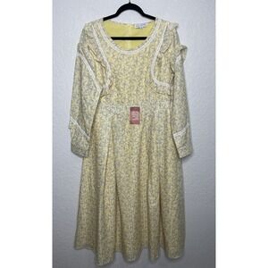 NEW Ivy City Womens Leightonn Yellow Floral Dress Size XXL CottageCore Prairie